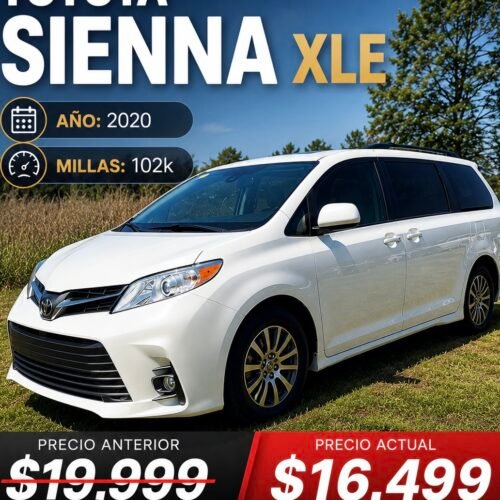 2020 TOYOTA SIENNA XLE | 102K MILES